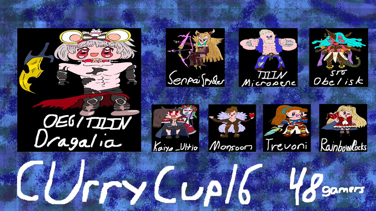 After a Grand Finals Reset, <a href="/Dragwaslost/">OEG | Drag</a> takes it over <a href="/SenpaiSpyder/">SenpaiSpyder</a> to win Curry Cup #16! See you back on July 21st!

🥉TILIN | Micropene
4st - <a href="/OG_Obelisk/">STG | Obelisk</a> 
5nd - <a href="/KaiyoUltio/">Kaiyo_Ultio</a> / <a href="/MonsoonFGC/">Monsoon</a> 
7rd - <a href="/TrevoniCh/">Trevoni</a> / <a href="/RainbowRocks77/">RainbowRocks</a>