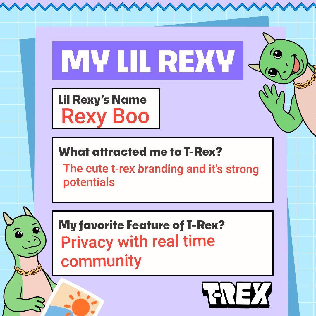 To the Moon 🚀
<a href="/TREX_chain/">T-REX 🦖</a>  #MyLilRexy