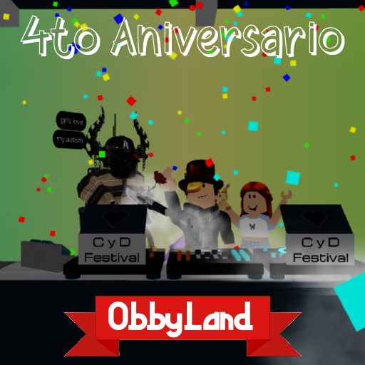 ObbylandG's tweet photo. pasen una buena tarde hoy ya que celebramos el 4to aniversario de ObbyLand, vamos a festejar https://t.co/vIHqlm2IWF