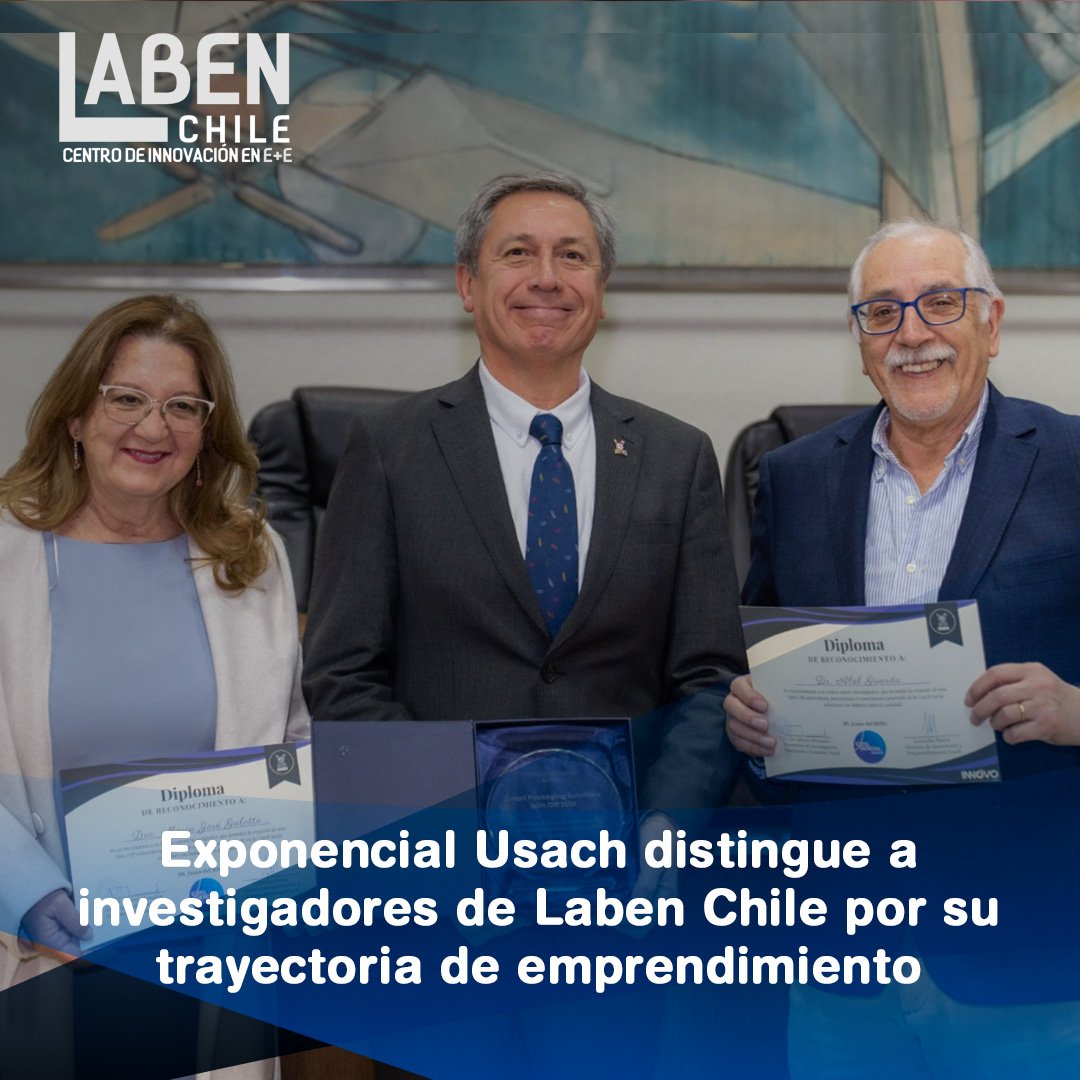 Se trata de los investigadores María José Galotto y Abel Guarda por su proyecto de spin off Smart Packaging Solutions, que está revolucionando el mundo de los envases con tecnologías sustentables.