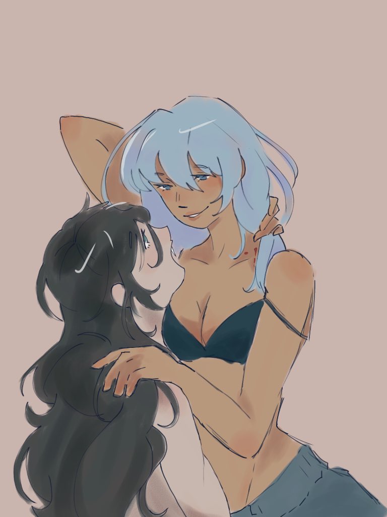 forky_fork's tweet image. never escaping my hiorin prison so hereβs a sketch of my jorgeos vampire gfs
