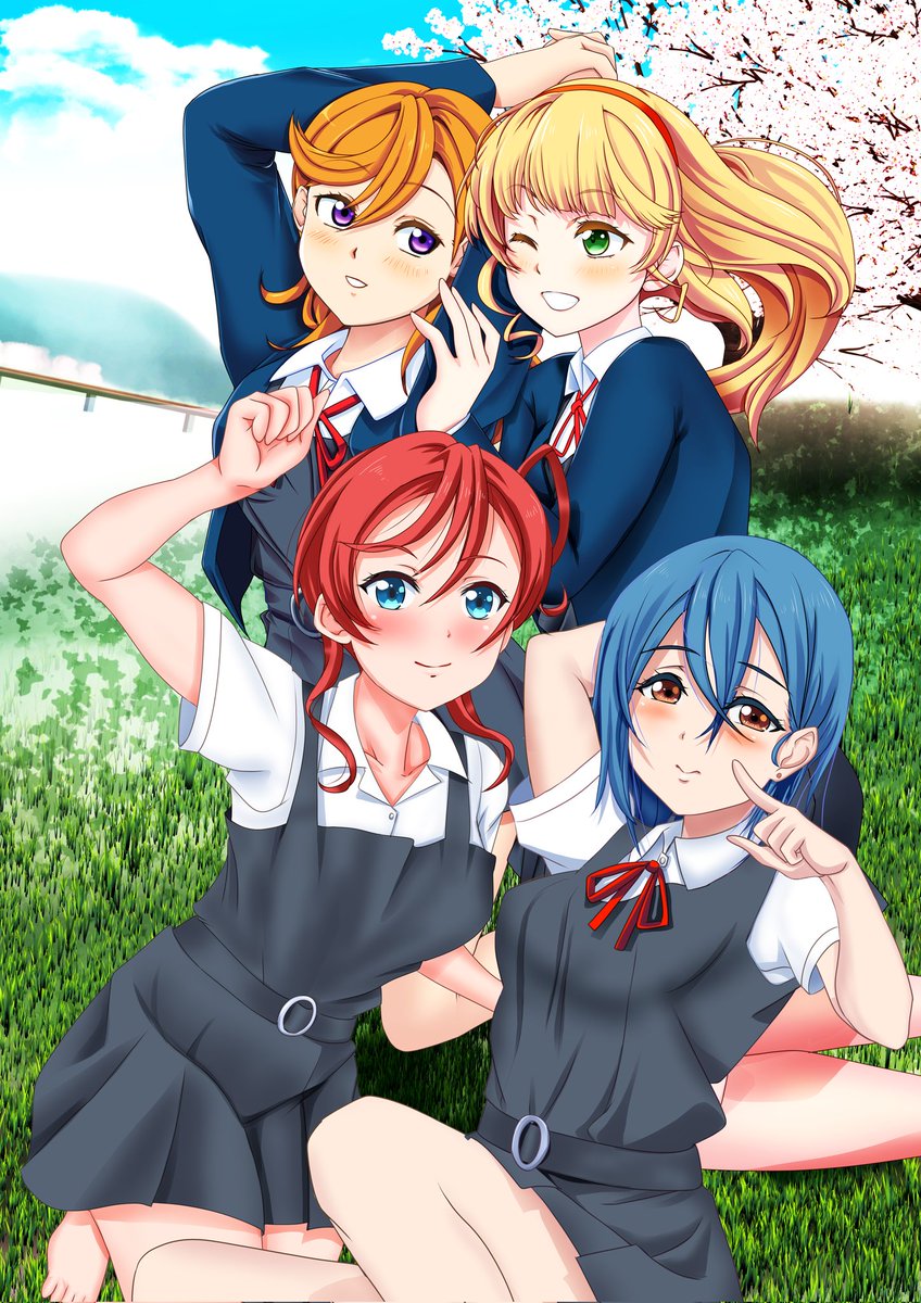 おはようございます(≧▽≦)  
水無月令和です 
7/2 札幌は曇☁のち雨☂

朝絵は
#ラブライブスーパースター 
#Liella 
#若菜四季 
#澁谷かのん  
#米女メイ 
#平安名すみれ 

本日の作業は
〇Skeb作業！
今日も一日頑張るます！
#Skeb募集中 です
Liella!の他のメンバーや
アニメやゲームの２次創作