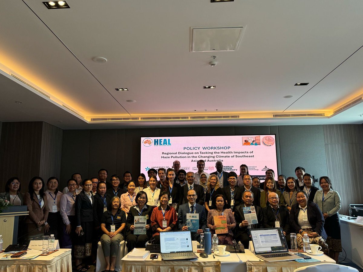 HEALenviron's tweet image. SE Asia Day 11 | Vientiane - Regional Policy Workshop on Tackling the #Healthimpacts of #Hazepollution in Southeast Asia & Australia.
>40 delegates discussed transboundary haze, #climatechange #publichealth to empower vulnerable communities, prioritize local adaptation strategies