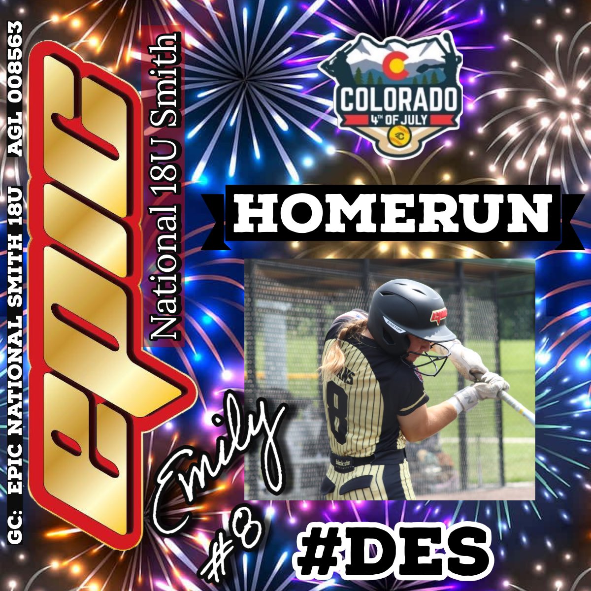 Epic National 18U Smith (@epicnational18) on Twitter photo We got a 2-run shot over left field from our shortstop Emily! Epic job Em 🖤💛♥️ <a href="/emilyev03465138/">emily evans</a>
#BeEpic #EpicAthletics #Des We got a 2-run shot over left field from our shortstop Emily! Epic job Em 🖤💛♥️ <a href="/emilyev03465138/">emily evans</a>
#BeEpic #EpicAthletics #Des