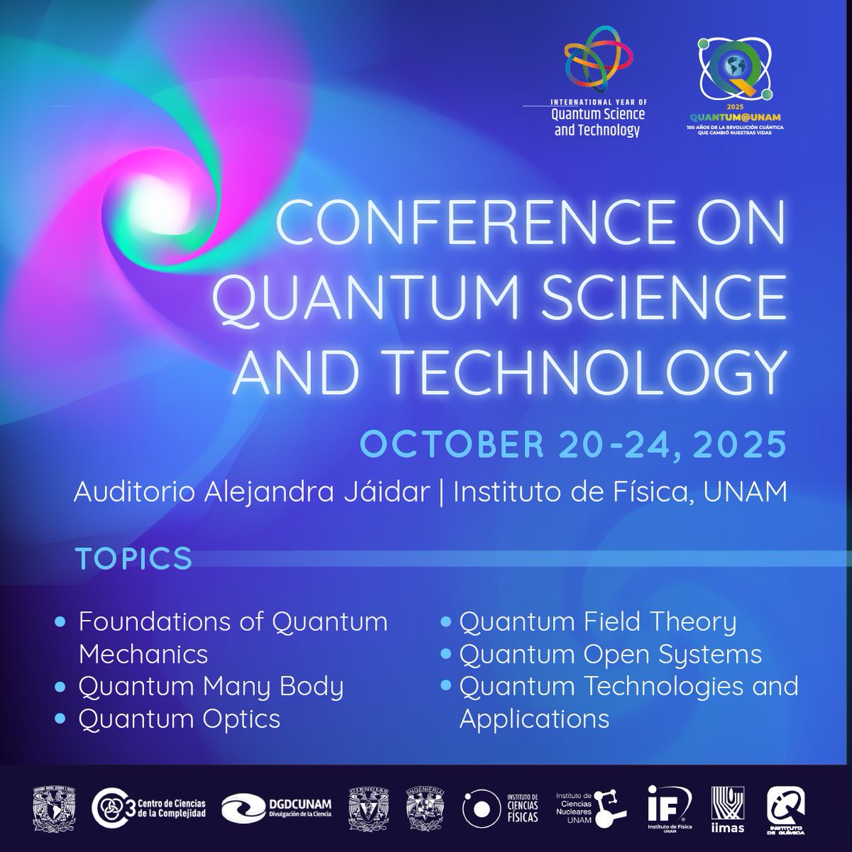 Prepárate porque ya viene nuestra Conferencia de Ciencia y Tecnología Cuántica 🥳