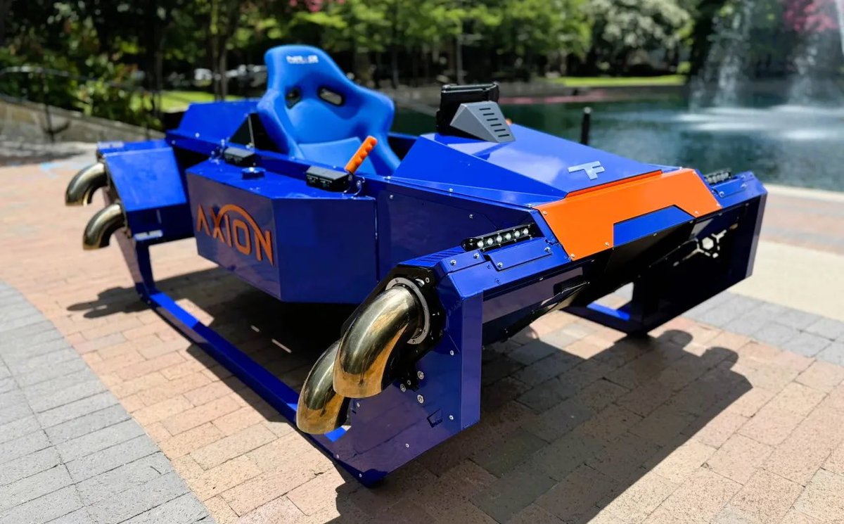 FusionFlightInc's tweet image. Axion, a jet-powered single-person VTOL aircraft. This vehicle can be easily reconfigured within hours into a medevac (flying stretcher) or a heavy lift drone.

For more information:
FusionFlight.com/AXION

#vtol #aircraft #hsvtol #evtol #jet #turbine #diesel #kerosene #medevac