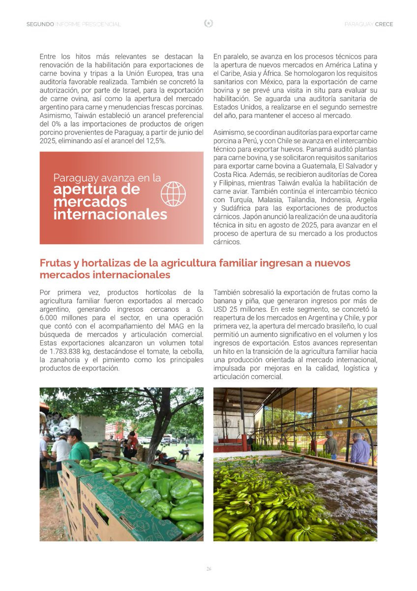 En el periodo de gestión 2024 – 2025, el SENACSA ha cumplido con su misión de proteger la sanidad de los animales,  asegurar la inocuidad de productos y subproductos de origen animal, y contribuir a la salud pública, a través de una labor planificada, respaldada en la ciencia, la