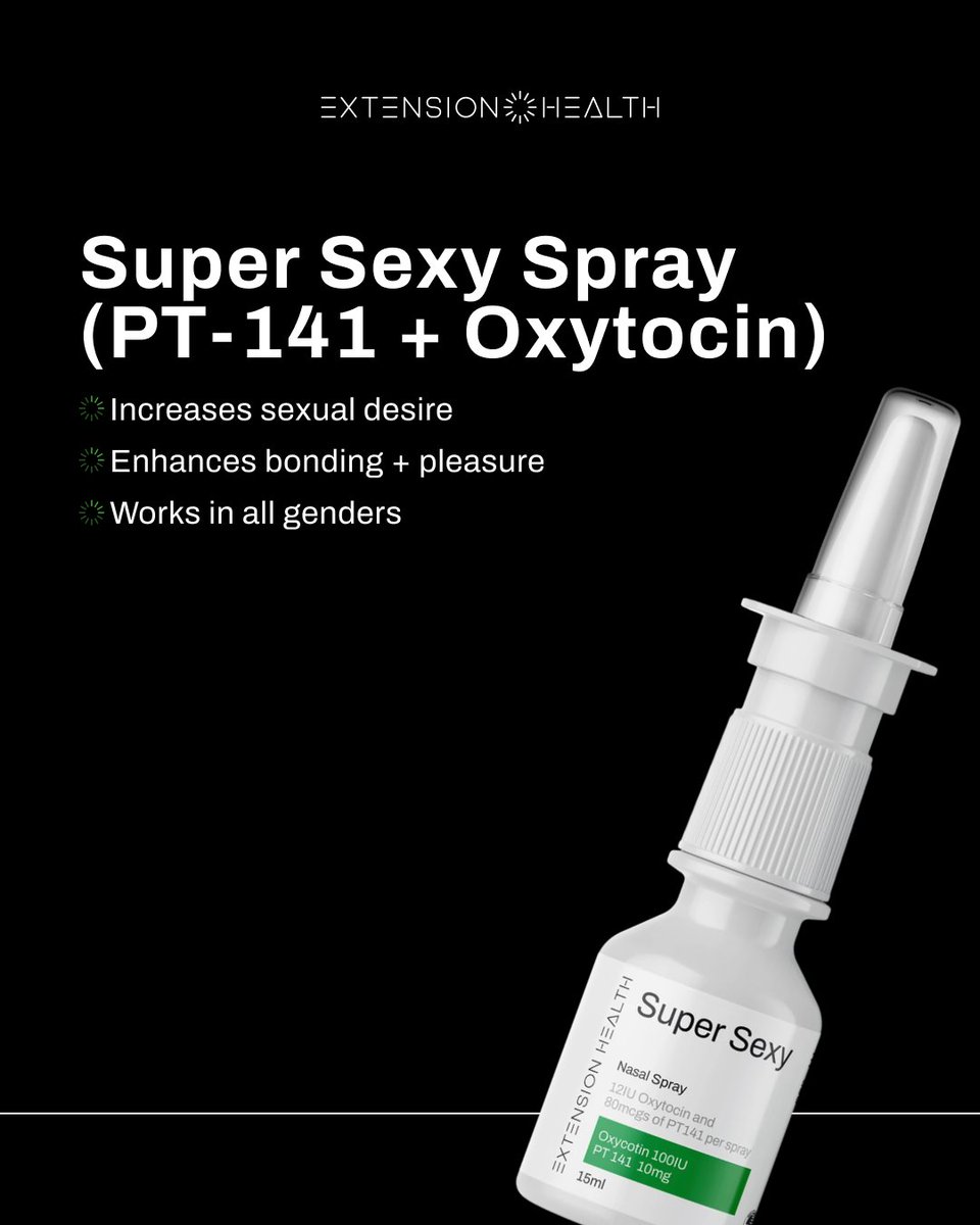 JonathannKuo's tweet photo. Low libido. Poor sleep. Brain fog.

These peptide sprays help regulate the root systems behind all three:

✔️ PT-141 + Oxytocin
✔️ Selank + PE-22-28
✔️ DSIP + Pinealon

https://t.co/94mCBDIijv https://t.co/FLS3MDLT3O