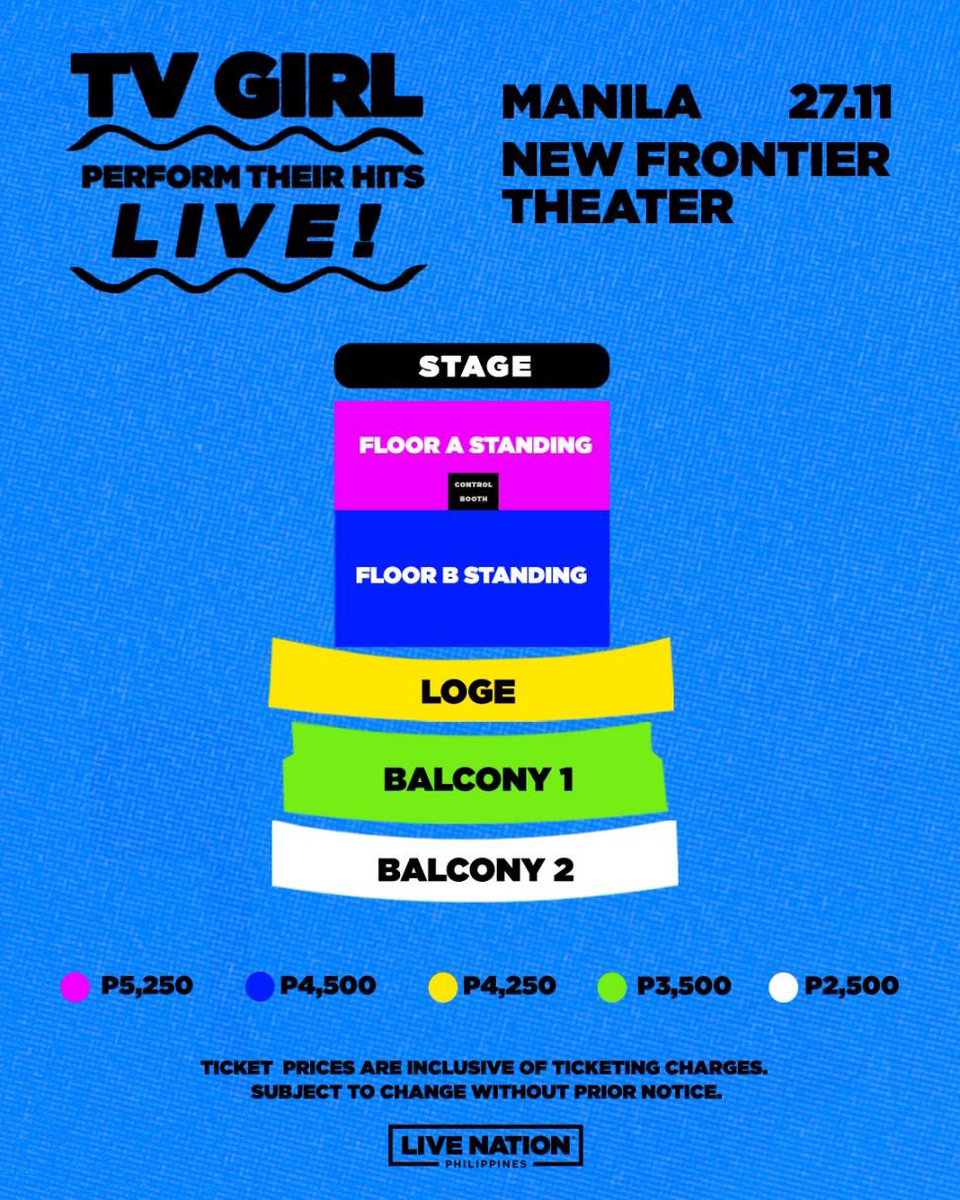 livenationph's tweet image. ๐ Snag your tickets early!
Mastercard Presale starts TODAY at 10AM until July 3, 10AM.
Just use your Mastercard at priceless.com/music and secure your spot ๐ณย
TV Girl Perform Their Hits Live
๐
November 27, 2025
๐New Frontier Theater
For more info, visitโฆ