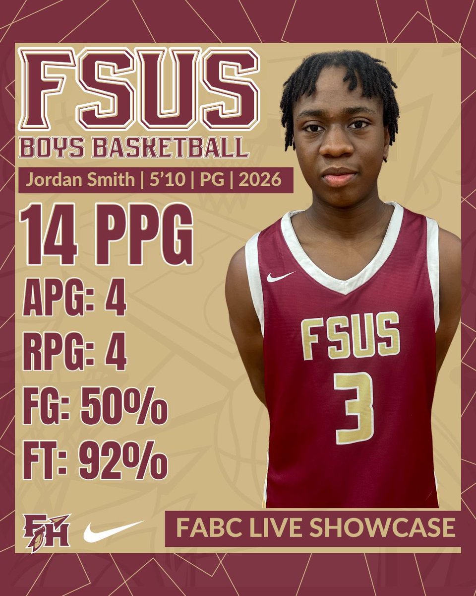 fsus_hoops's tweet image. 🚨Coaches🚨Checkout ‘26 Point Guard @For3Jordan highlights from the @FABCHoops Live Showcase in Gainesville.