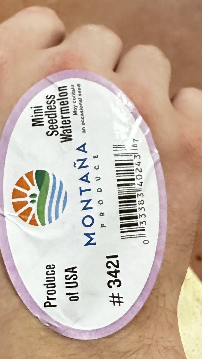 I am now a Mini Seedless Watermelon that *may contain an occasional seed*