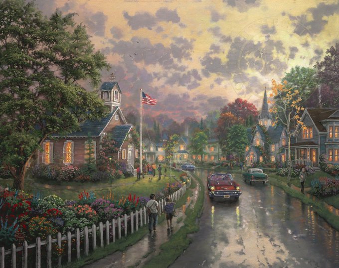 Why are conservatives unable to create the physical environment they idolize in areas that they totally control?

The conservative visual fantasy is a D + 50 New England College town.  

It's true, almost like a "cargo cult" thing.
