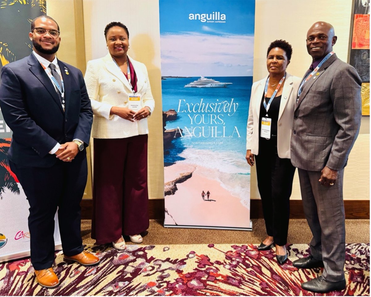 Anguilla shines at #CaribbeanWeekNY! 🇦🇮 Minister Connor and <a href="/Anguilla_Trsm/">Anguilla</a> launch “Exclusively Yours,” a campaign focusing on sustainability &amp; new tourism initiatives.  Read more here: bit.ly/4kmIX7s