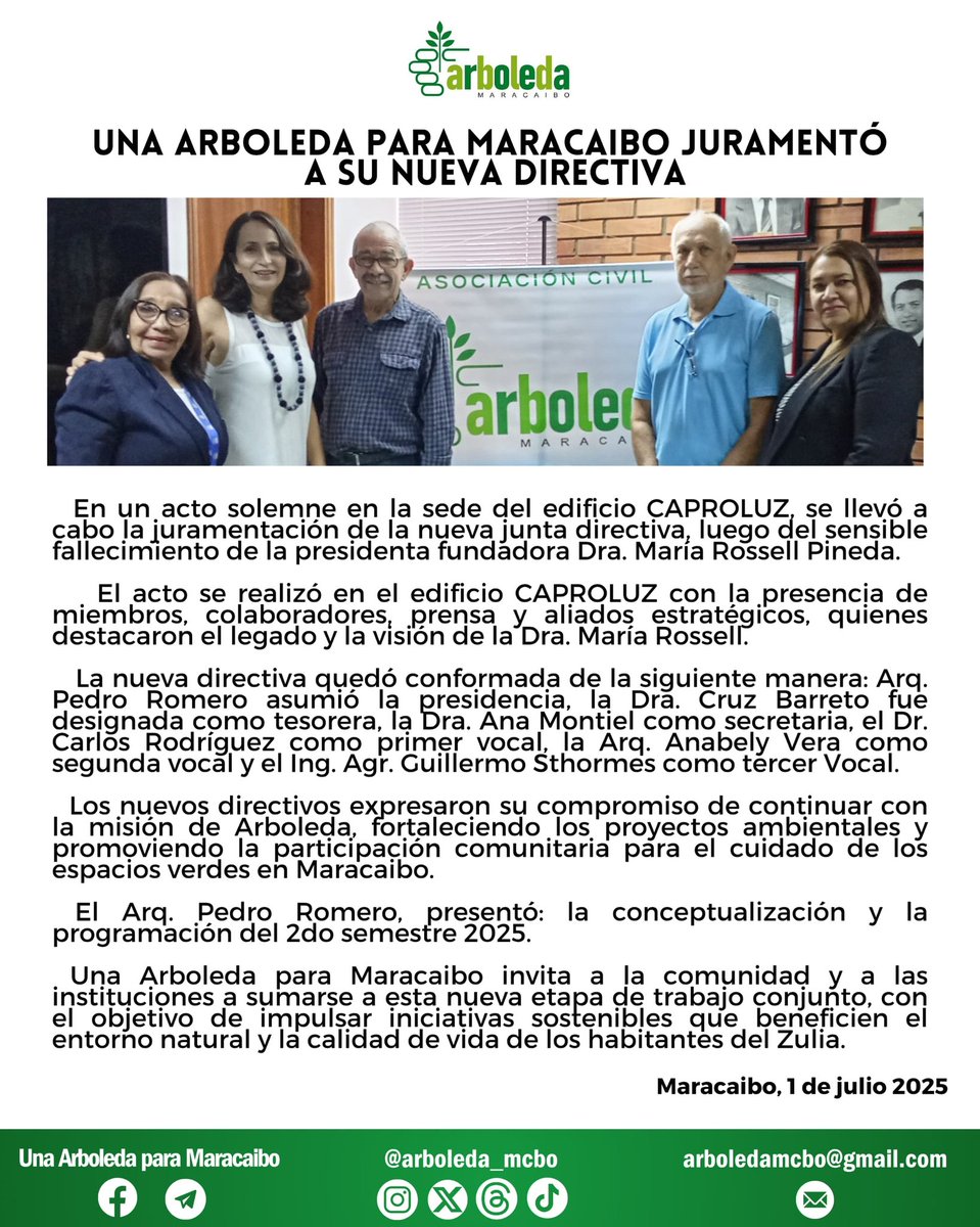 Iniciamos una etapa y seguimos trabajando por una Maracaibo más verde y más amable.
🌳🌳🌳🌳🌳🌳🌳🌳🌳🌳🌳🌳🌳

#arboleda #Maracaibo #zulia #reforestación #arboles #plantación #legado