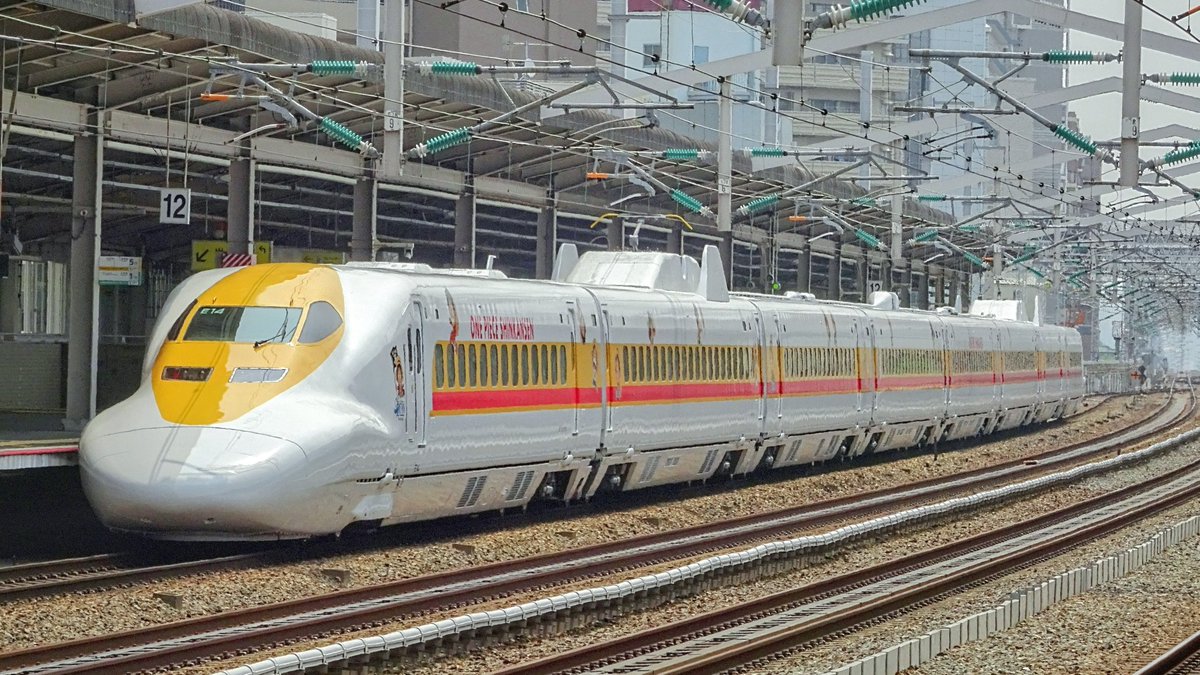 2025年7月2日 10時ごろ
840A（700系 E14）
ONE PIECE新幹線
「モンキー・D・ルフィ号」

西明石駅で 500系とコラボ

.