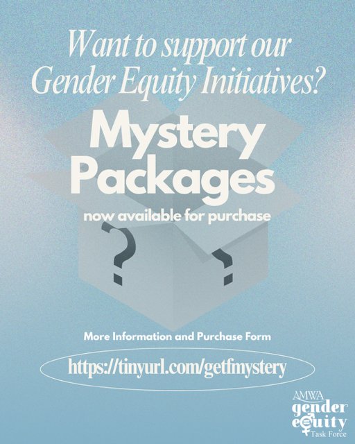 🎁 MYSTERY BAG FUNDRAISER! 🎁
Support gender equity with a surprise! Bags start at $10 &amp; include goodies like pins, pens, jewelry &amp; more 💜
100% of proceeds fuel research, grants &amp; community projects.

🎉 Grab yours now: tinyurl.com/getfmystery
#GenderEquity #MysteryBagMagic