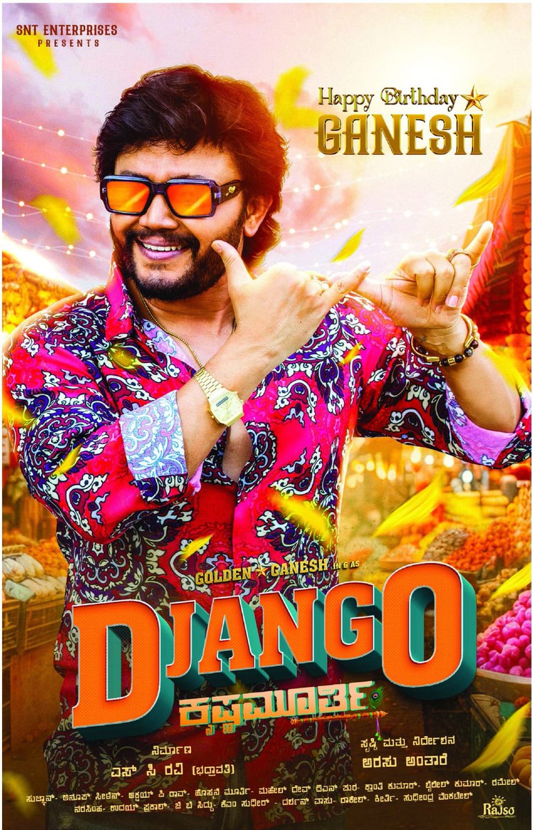 #GoldenStarGanesh New Movie 
 #DjangoKrishnamurthy✨🔥

<a href="/Official_Ganesh/">Ganesh</a> 
Directed by #ArasuAnthare 🎥
Music <a href="/AnoopSeelin/">J Anoop Seelin</a>

#Pinaka #YoursSincerlyRaam #GoldenStar #Ganesh