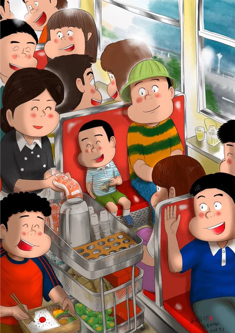思い出食堂『冷凍みかん』 扉絵完成です^_^ 巻頭カラーで夏目漱石の物語 『ひきだしにアンパン』も 掲載予定です! みなさまよろしくお願いします!