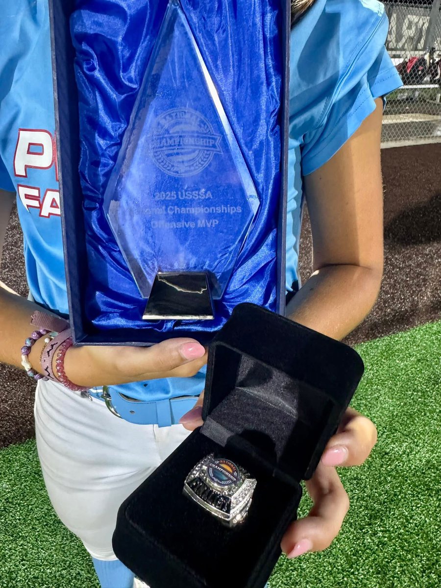 Got the 🥈silver 🥈at Nationals in Branson in our final travel ball tourney and I was honored to receive the tournament Offensive MVP award! 
School Ball is just around the corner and I can’t wait to get my Senior Season started. 🥎
<a href="/PrymeFoster08/">PrymeFoster08</a> <a href="/BixbySoftball/">Bixby Softball</a>