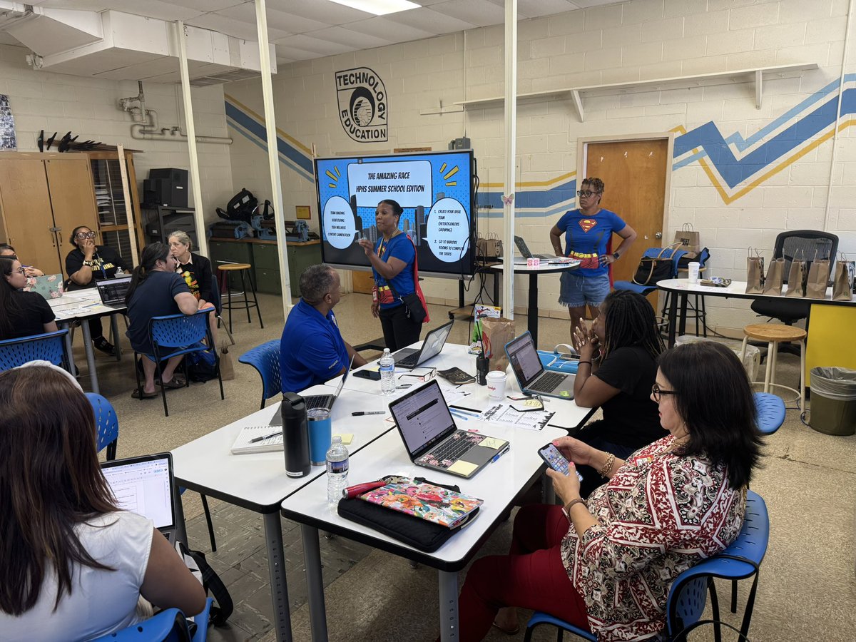 teach2dfuture's tweet image. Our summer school orientation today was full of energy and superhero spirit! We're geared up and ready to empower our scholars this summer. Let’s make it a summer of growth and greatness! 💙💛🦅 @pgcps @HighPointHigh