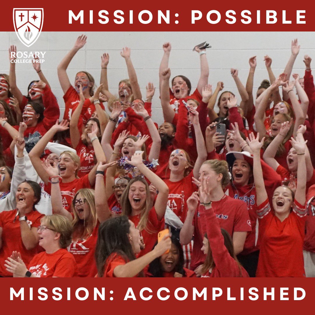 Mission: Impossible = Mission Accomplished

Thanks to our incredible donors, we raised $40,000+ for the IGNITE Fund supporting our mission, academics, arts, athletics, faculty &amp; more.

Just look at our Royals cheer! 

#IgniteRosary #MissionAccomplished #RosaryCollegePrep