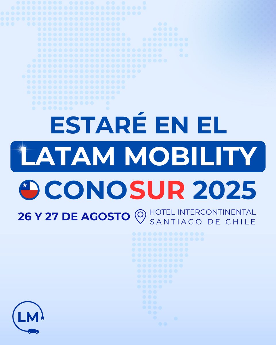 ¿Estás listo para unirte a la transformación de la movilidad?. Imagina un lugar donde líderes del sector público y privado se dan cita. 

Sé parte del #LMConosur2025 #Innovación #MovilidadSostenible #Descarbonización