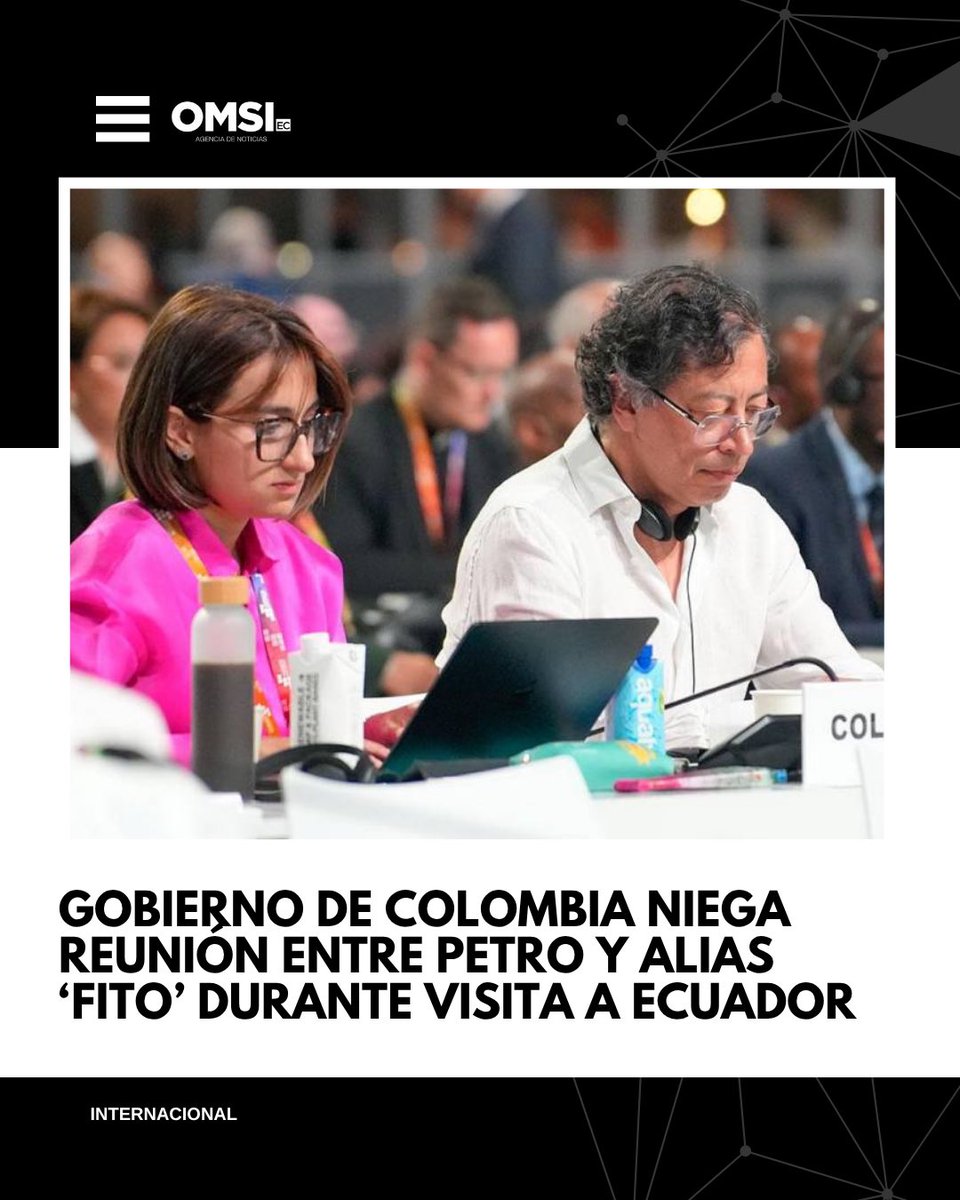 Colombia niega que Petro se haya reunido con alias Fito durante su visita a Ecuador.

Entérate: n9.cl/c03nvu