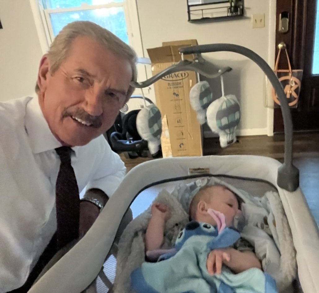 Got in some G-Dad time with our Grandson Bobby tonight between Newscasts.  Nice dinner break.  .