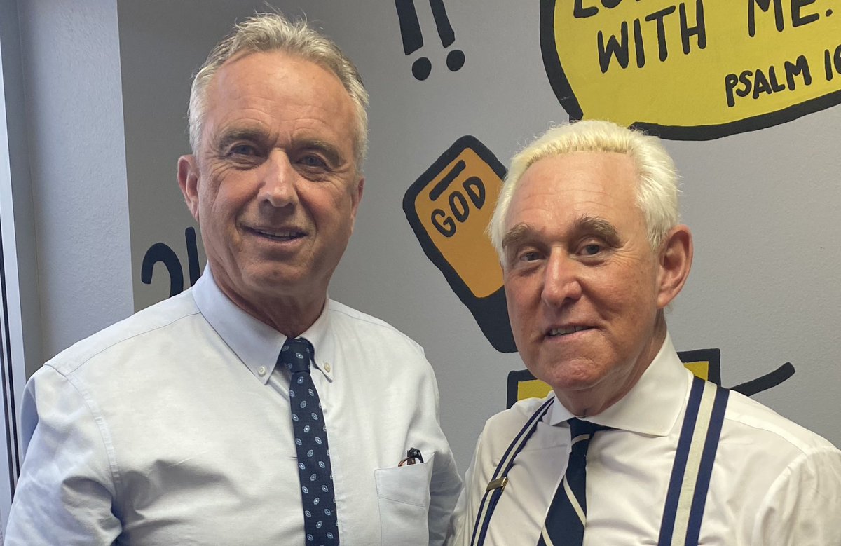 Roger Stone (@rogerjstonejr) on Twitter photo I stand with <a href="/RobertKennedyJr/">Robert F. Kennedy Jr</a> and his efforts to Make America Healthy Again. This big Pharma plot to undermine him is now fully exposed......, I stand with <a href="/RobertKennedyJr/">Robert F. Kennedy Jr</a> and his efforts to Make America Healthy Again. This big Pharma plot to undermine him is now fully exposed......,