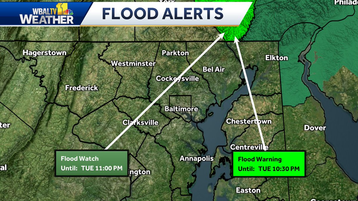 Flood alerts now in effect.