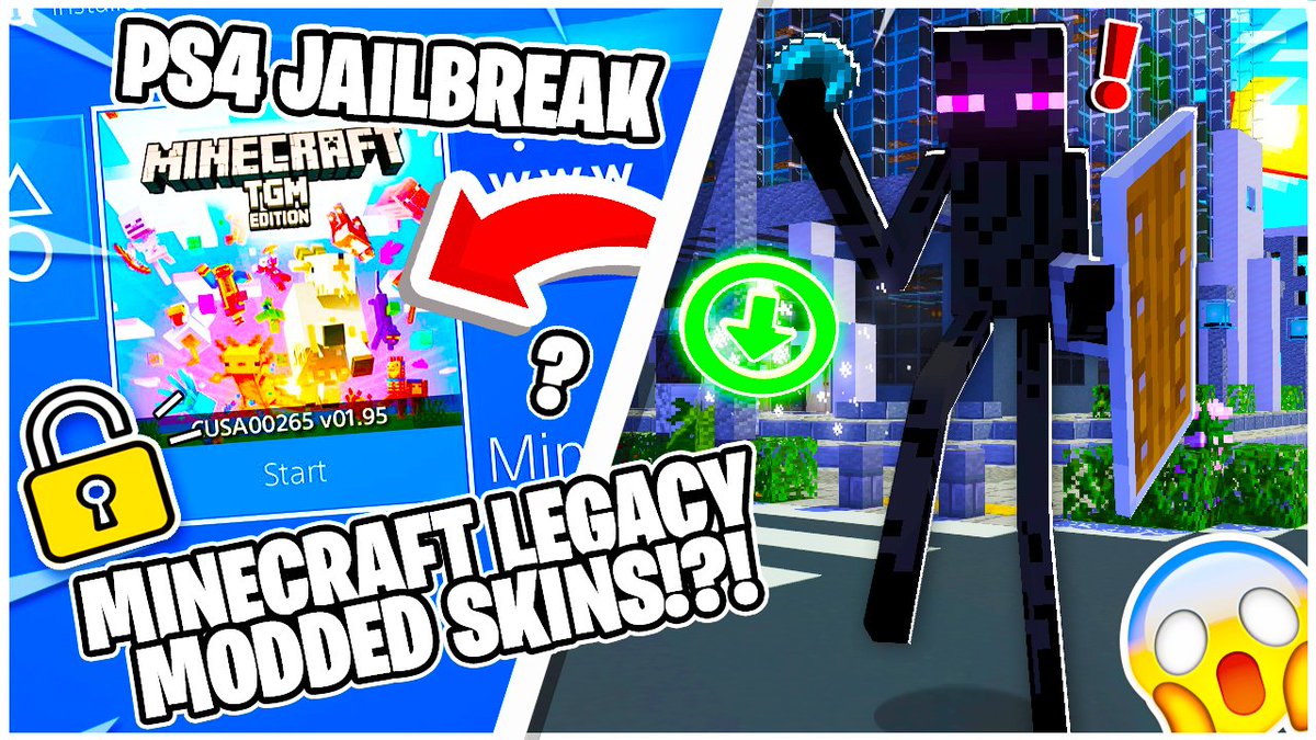 TheGamingModz's tweet image. 🚨 PS4 Jailbreak Alert!
Modded Minecraft Legacy Edition PKG now available with custom skins! 🧱🔥

🎮 Works on Jailbroken PS4

📥 Download:
mediafire.com/file/udwtc6zti…

📺 Watch the full video:
 youtube.com/watch?v=TcizP_…

#PS4Jailbreak #MinecraftLegacy #ModdedMinecraft #PS4Mods #PKG