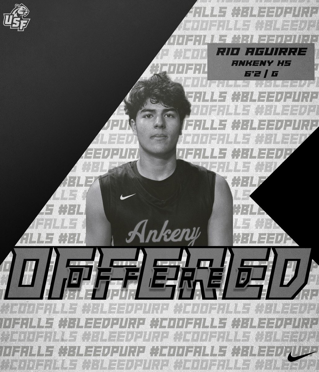 Rio Aguirre (@rioaguirre1) on Twitter photo After a great phone call with <a href="/CooBasketball/">Chris Johnson</a> Iโm beyond blessed to receive an offer from <a href="/USFCougarsMBB/">USF Basketball</a>!
<a href="/CoachGuebsUSF/">Drew Guebert</a> <a href="/ankenyhawkhoops/">Ankeny Basketball</a> <a href="/Attack_bball/">All Iowa Attack Boys</a> After a great phone call with <a href="/CooBasketball/">Chris Johnson</a> Iโm beyond blessed to receive an offer from <a href="/USFCougarsMBB/">USF Basketball</a>!
<a href="/CoachGuebsUSF/">Drew Guebert</a> <a href="/ankenyhawkhoops/">Ankeny Basketball</a> <a href="/Attack_bball/">All Iowa Attack Boys</a>