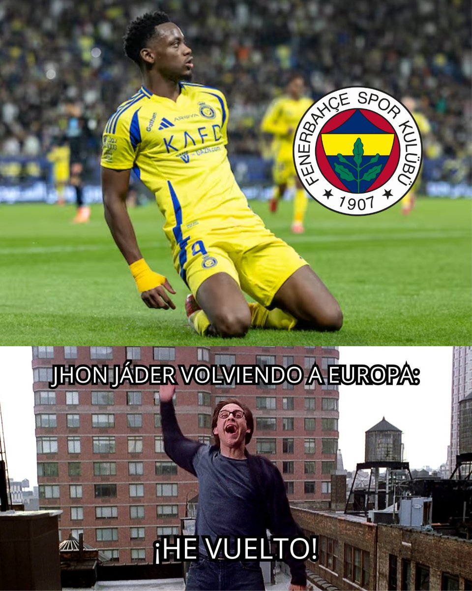 ¡#DURÁN VUELVE AL VIEJO CONTINENTE! 🇨🇴🔥

Todo apunta a que será dirigido por #JoséMourinho en su nuevo reto con el #Fenerbahçe. El colombiano llega encendido, con 12 goles en 19 partidos, y estará a préstamo hasta junio de 2026.
Fuente: #Futbolred

#ApuéstaleATuPasión #BetPlay