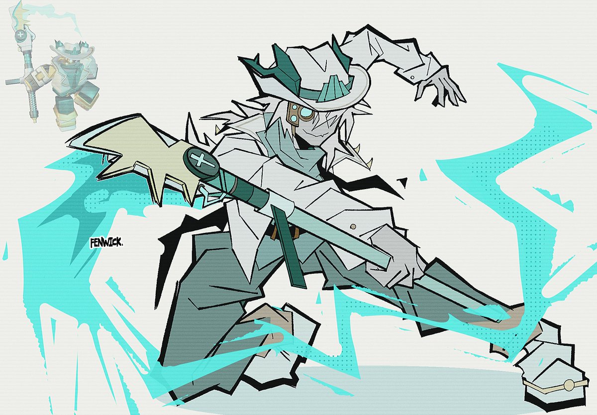 OffFenwick's tweet image. She is so handsome.🥺
#phighting #phightingart #scythe