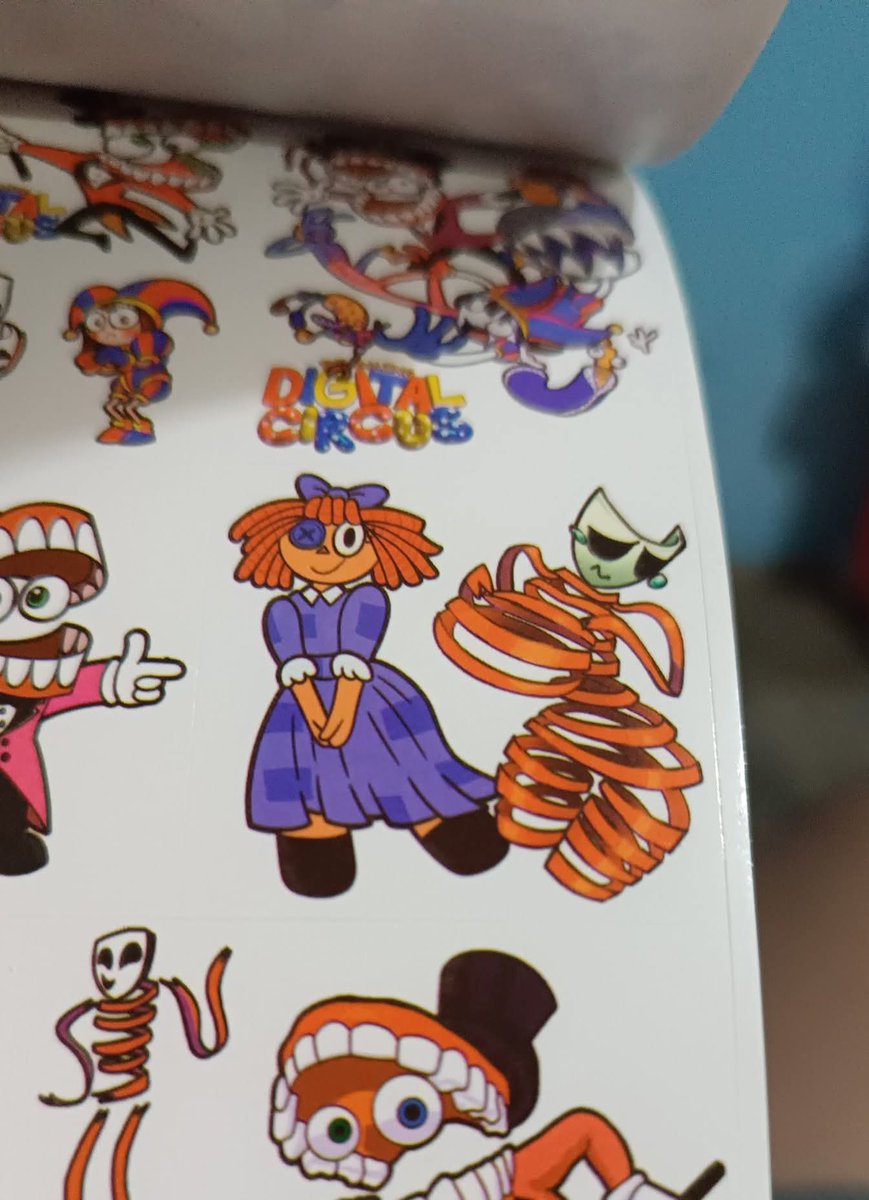Imagine buying a Digital Circus Cute Sticker book and finding this 
#TheAmazingDigitalCircus
