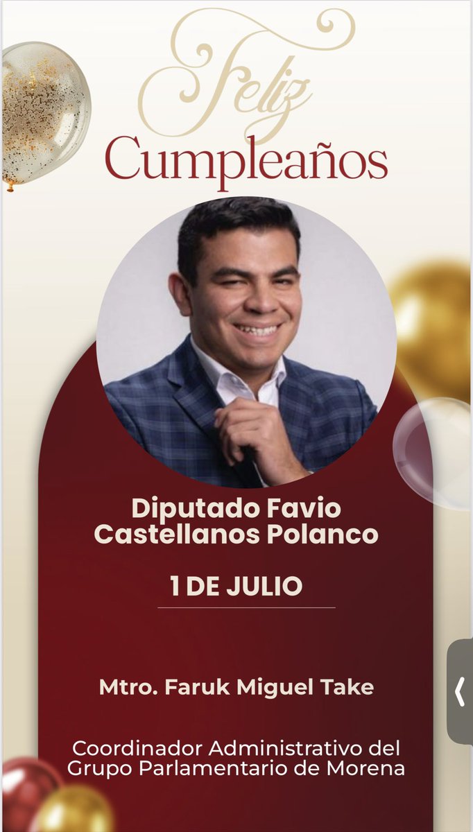 ¡Feliz Cumpleaños Dip <a href="/FavioCP/">Favio Castellanos</a> ! Un abrazo