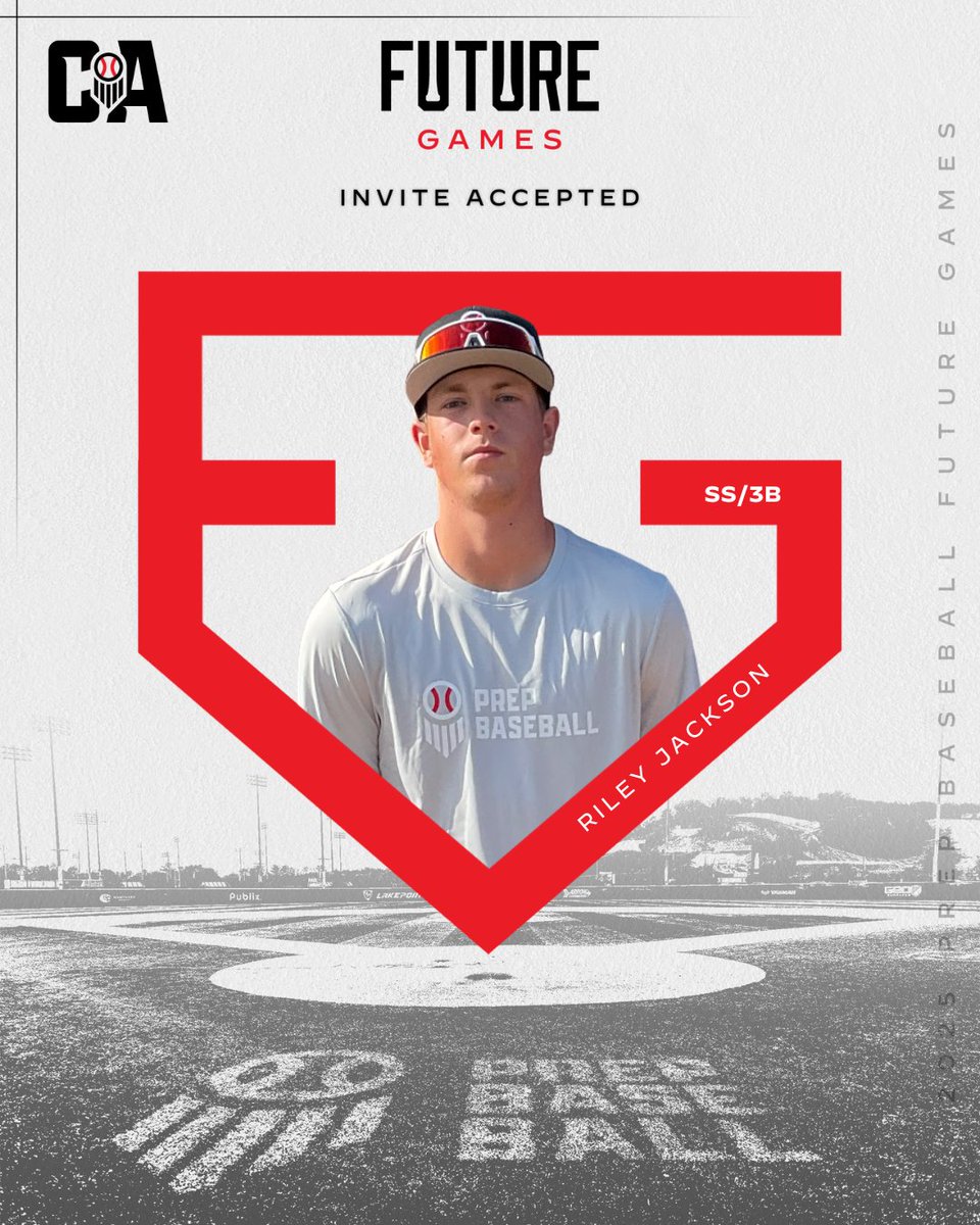 ⭐️ 𝓕𝓾𝓽𝓾𝓻𝓮 𝓖𝓪𝓶𝓮𝓼 𝓣𝓮𝓪𝓶 𝓝𝓸𝓻𝓒𝓪𝓵  ⭐️ 

We welcome SS/3B Riley Jackson to #TeamNorCal for the 2025 Prep Baseball Future Games!

<a href="/Riley_Jackson27/">Riley Jackson</a>

#BeSeen #ShapeTheState #PBFG25