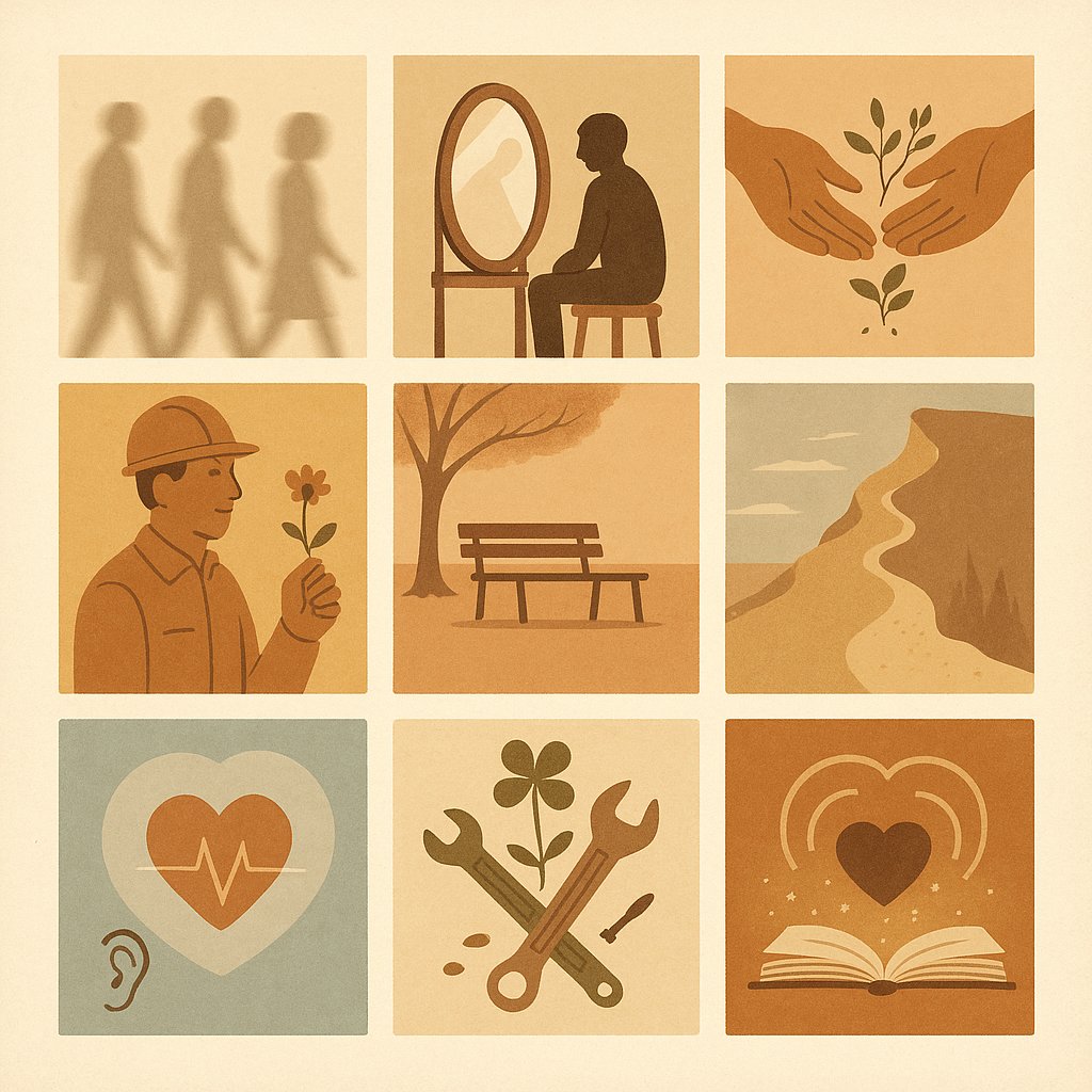 13 lecciones de vida brutales que nadie te enseña…

La gente, en realidad, apenas te presta atención. Cada uno anda atrapado en su propio laberinto.

Regálate tiempo para descubrir quién eres, sin disfraces ni espejos prestados.

Cuando compartes con otros, la vida te devuelve