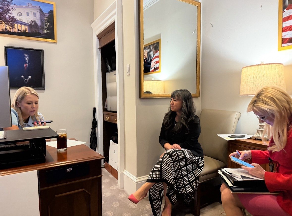 Jenny Korn (@jennyskorn) on Twitter photo After <a href="/POTUS/">President Donald J. Trump</a> spoke to 10K Faith leaders <a href="/WhiteHouse/">The White House</a> Faith Office, he had another meeting. We walked out of his office, phone in hand, as we introduced <a href="/PressSec/">Karoline Leavitt</a>
Karoline thanked everyone for their prayers -she sees your messages! She mentioned the spiritual warfare we all face, After <a href="/POTUS/">President Donald J. Trump</a> spoke to 10K Faith leaders <a href="/WhiteHouse/">The White House</a> Faith Office, he had another meeting. We walked out of his office, phone in hand, as we introduced <a href="/PressSec/">Karoline Leavitt</a>
Karoline thanked everyone for their prayers -she sees your messages! She mentioned the spiritual warfare we all face,