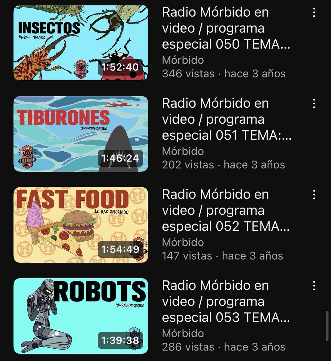 AVISO GENERAL Hoy martes 1 de julio NO HABRÁ #RadioMorbido, para que no nos extrañen pueden escuchar los playlist en nuestro Spotify o algun video podcasts en nuestro youtube youtube.com/@morbidovideo?…