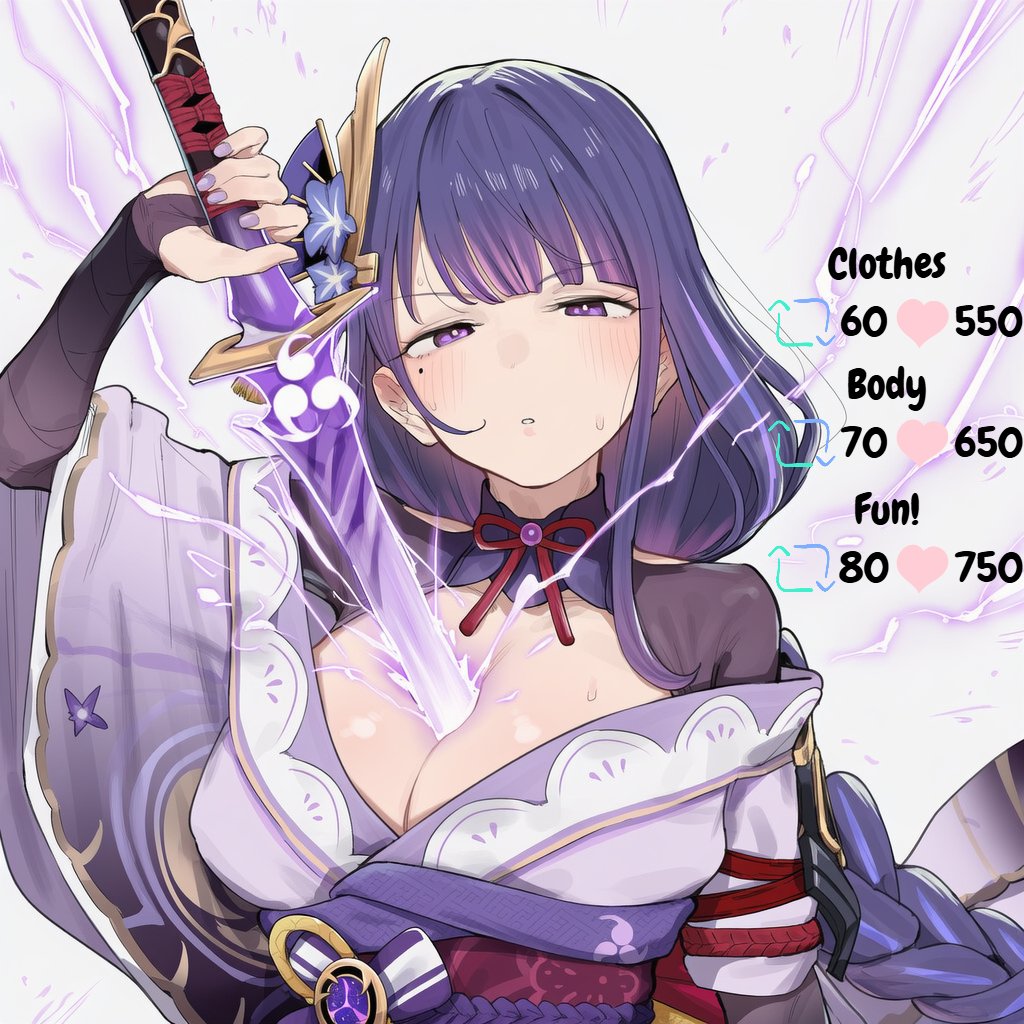 #GenshinImpact #原神 
Raiden shogun💜
雷電将軍💜