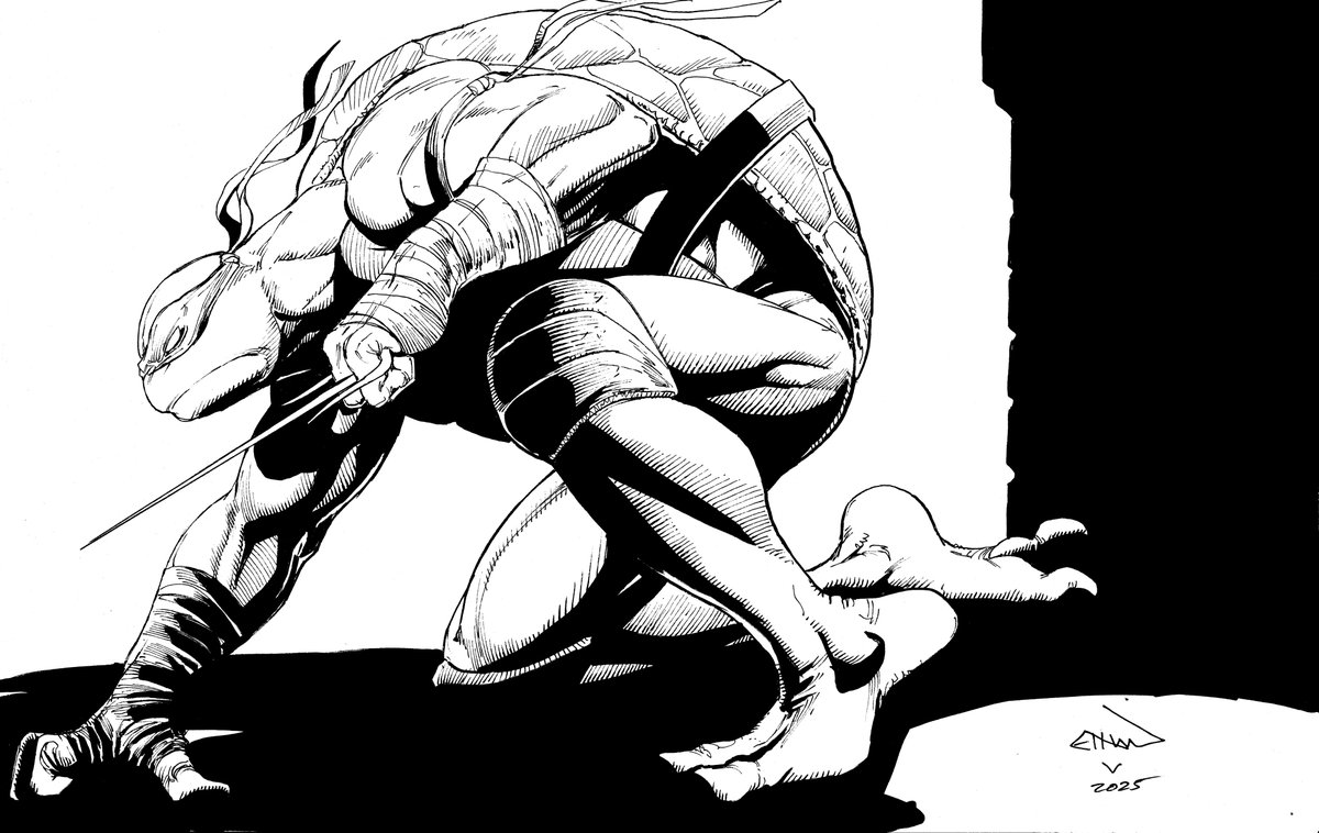ETHAN VAN SCIVER (@ethanvansciver) on Twitter photo Here's a scan of the Raphael drawing I did for COMICSGATE KINGS last night.  I won 5th place.
#TMNT Here's a scan of the Raphael drawing I did for COMICSGATE KINGS last night.  I won 5th place.
#TMNT