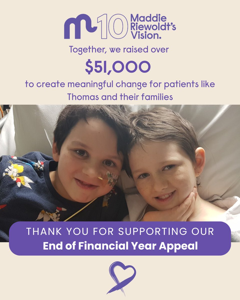 Maddie Riewoldt's Vision (@maddiesvision) on Twitter photo Thanks to your profound generosity and the incredible kindness of a matching donor, our End of Financial Year Appeal has raised over $51,000! We extend our heartfelt thanks to every person who donated, shared, or supported the appeal. Your support means the world to us π Thanks to your profound generosity and the incredible kindness of a matching donor, our End of Financial Year Appeal has raised over $51,000! We extend our heartfelt thanks to every person who donated, shared, or supported the appeal. Your support means the world to us π