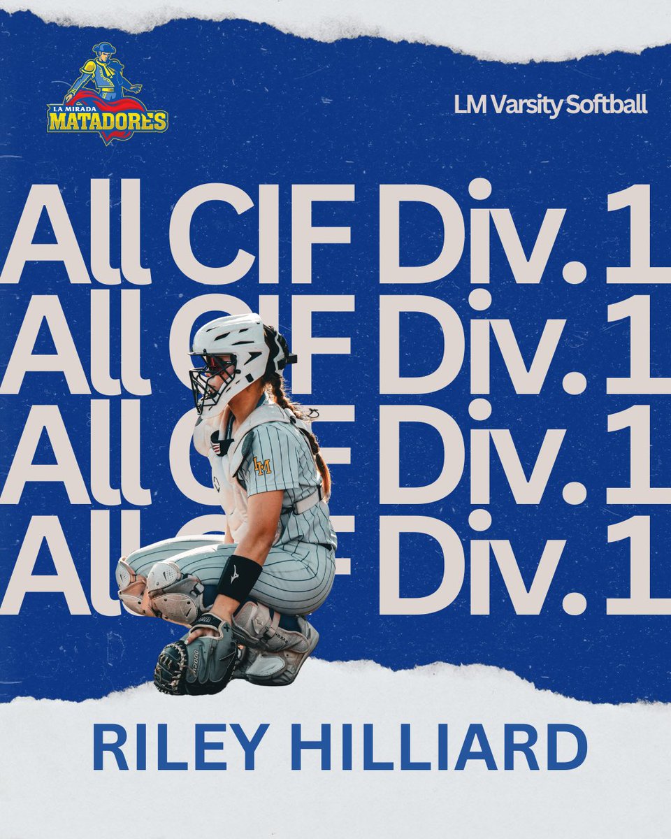 Coach Tuttle (@matssoftball) on Twitter photo Way to go <a href="/rileyh_2027/">Riley Hilliard</a>!! The future is bright at La Mirada! <a href="/nlmusd/">Norwalk-La Mirada Unified School District</a> <a href="/Athletics_Lmhs/">La Mirada High School Athletics</a> Way to go <a href="/rileyh_2027/">Riley Hilliard</a>!! The future is bright at La Mirada! <a href="/nlmusd/">Norwalk-La Mirada Unified School District</a> <a href="/Athletics_Lmhs/">La Mirada High School Athletics</a>