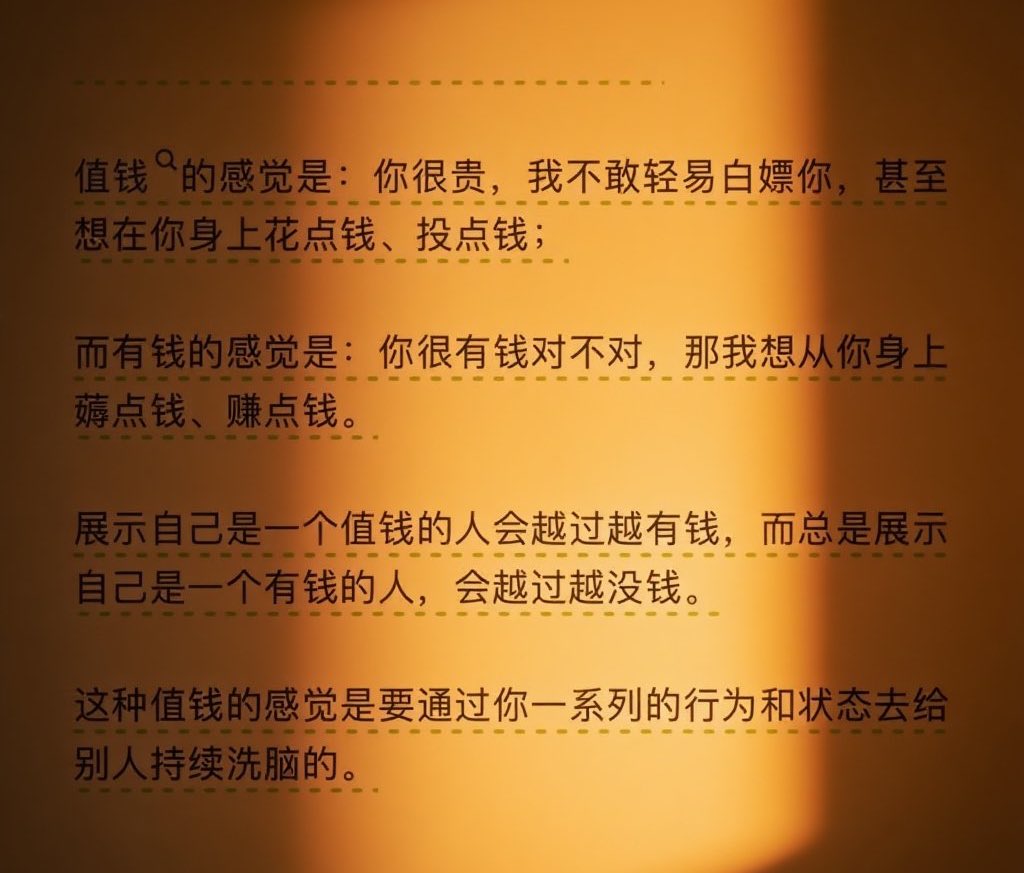 houyu66652's tweet image. 你要给别人感觉你很值钱 而不是很有钱🤔