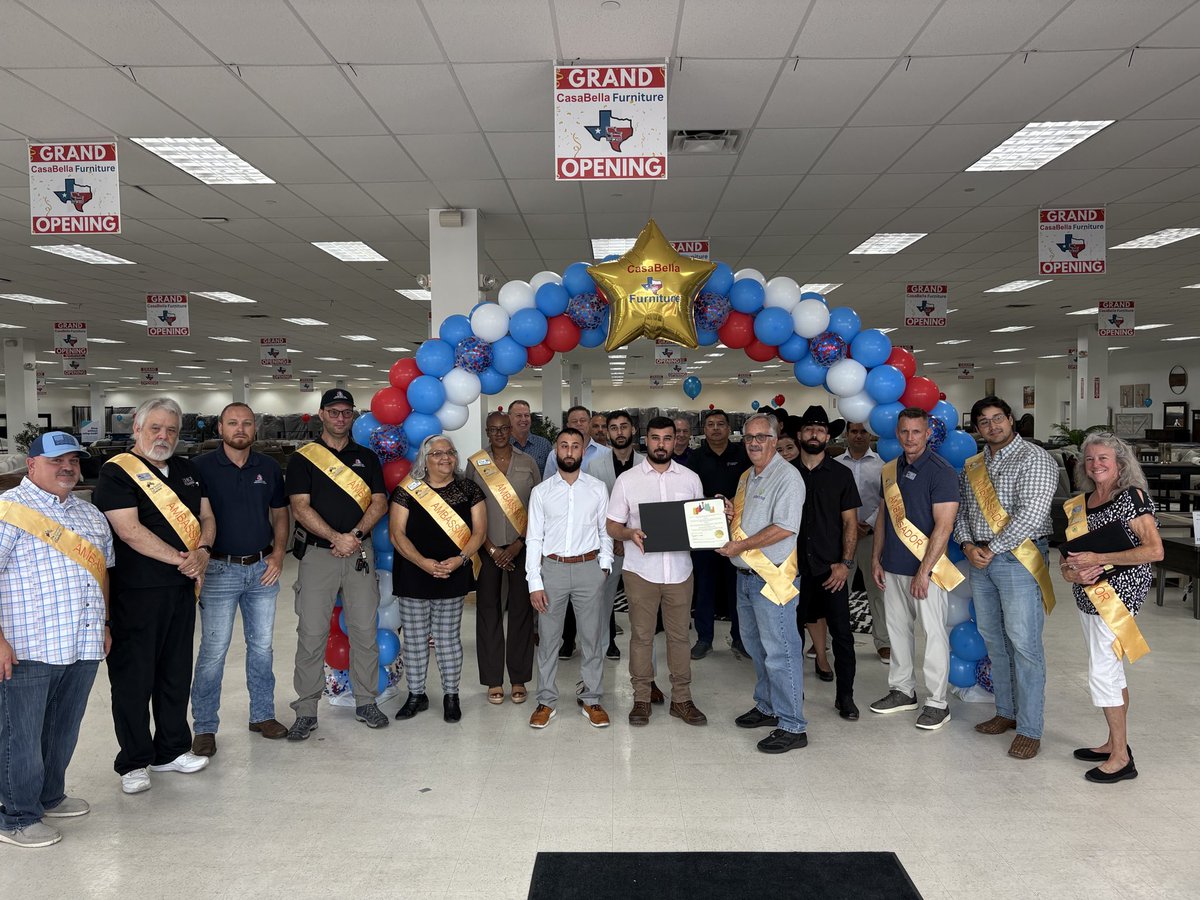 Help us celebrate our newest member, Casabella Furniture !

CasaBella is all about transforming houses into homes with quality furniture and personalized service. They’re committed to bringing comfort, style, and family-first service to the San Antonio community.
#WeMeanBusiness