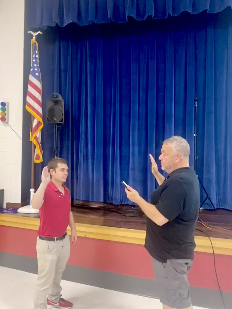 Swore in Ivey Speight this evening, new Board of Education member, replacing long time member Laura Harris. Ivey is a 3 year Derby resident who works for Fairfield University in the Athletic Department. Welcome Ivey.