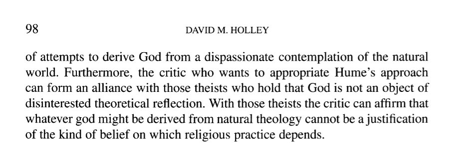 analyticatheism's tweet image. David Hume provided the ingredients for all good sophisticated philosophical attacks against Theism, especially given the malleability of Theism as a theory.

From &quot;The Role of Anthropomorphism in Hume&apos;s Critique of Theism&quot; by David M. Holley
jstor.org/stable/pdf/400…