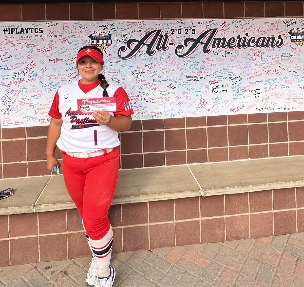 jadenlopez_2026's tweet photo. 🇺🇸⭐️Honored to be selected for the All-American All-Star Team for the 2nd year in a row! Grateful for the recognition and ready to rep with everything I’ve got. Let’s go!! 💪🥎 #AllAmerican #GrindNeverStops #BackToBack https://t.co/YtPUq54dHR