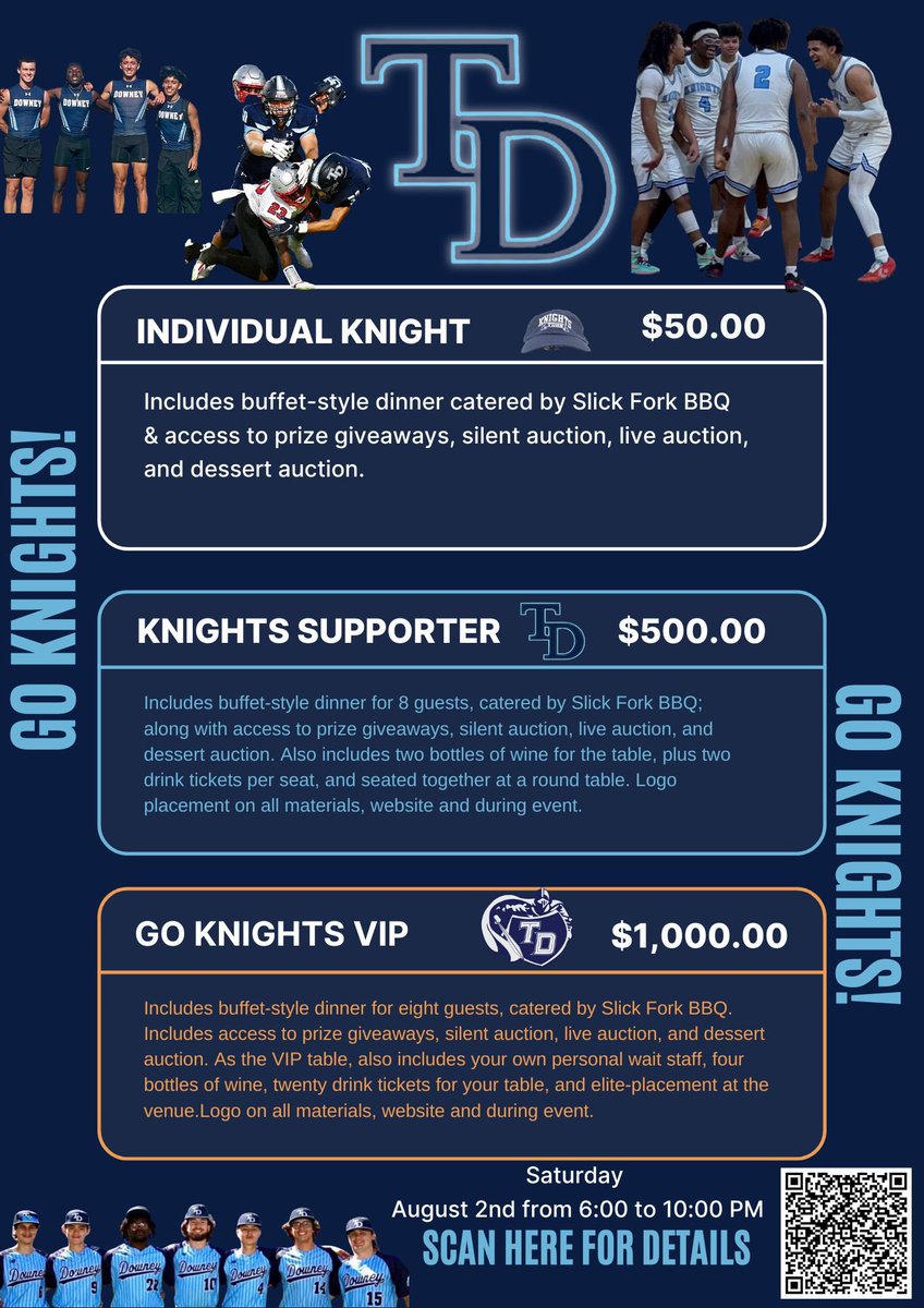 For tickets, go to:
onecau.se/downeykickoff